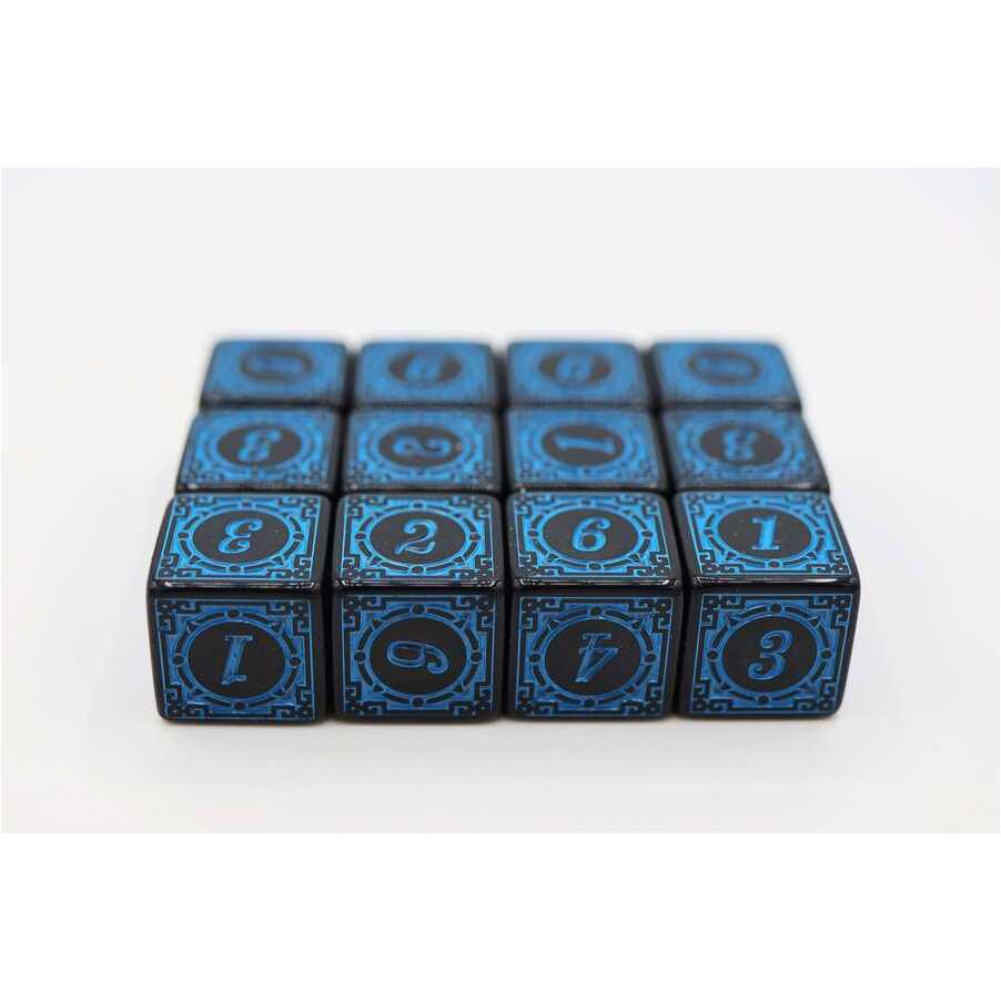 Foam Brain - Magic Burst D6 Set - Blue - 12 piece D6's