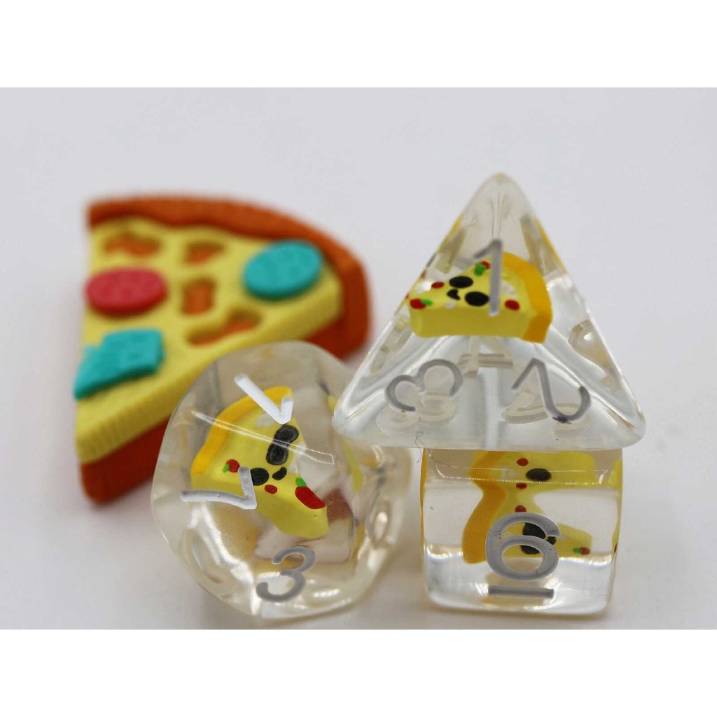 Foam Brain - Pizza RPG Dice Set