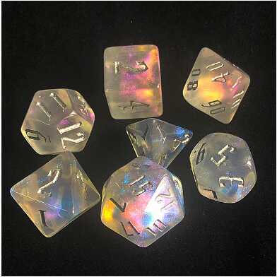 Foam Brain - Ice Fae RPG Dice Set