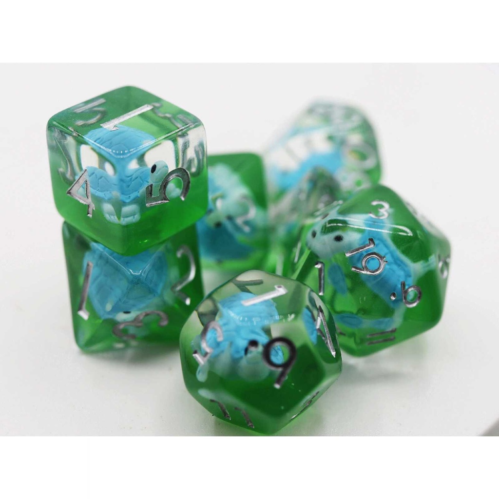 Foam Brain - Splash Turtle RPG Dice Set