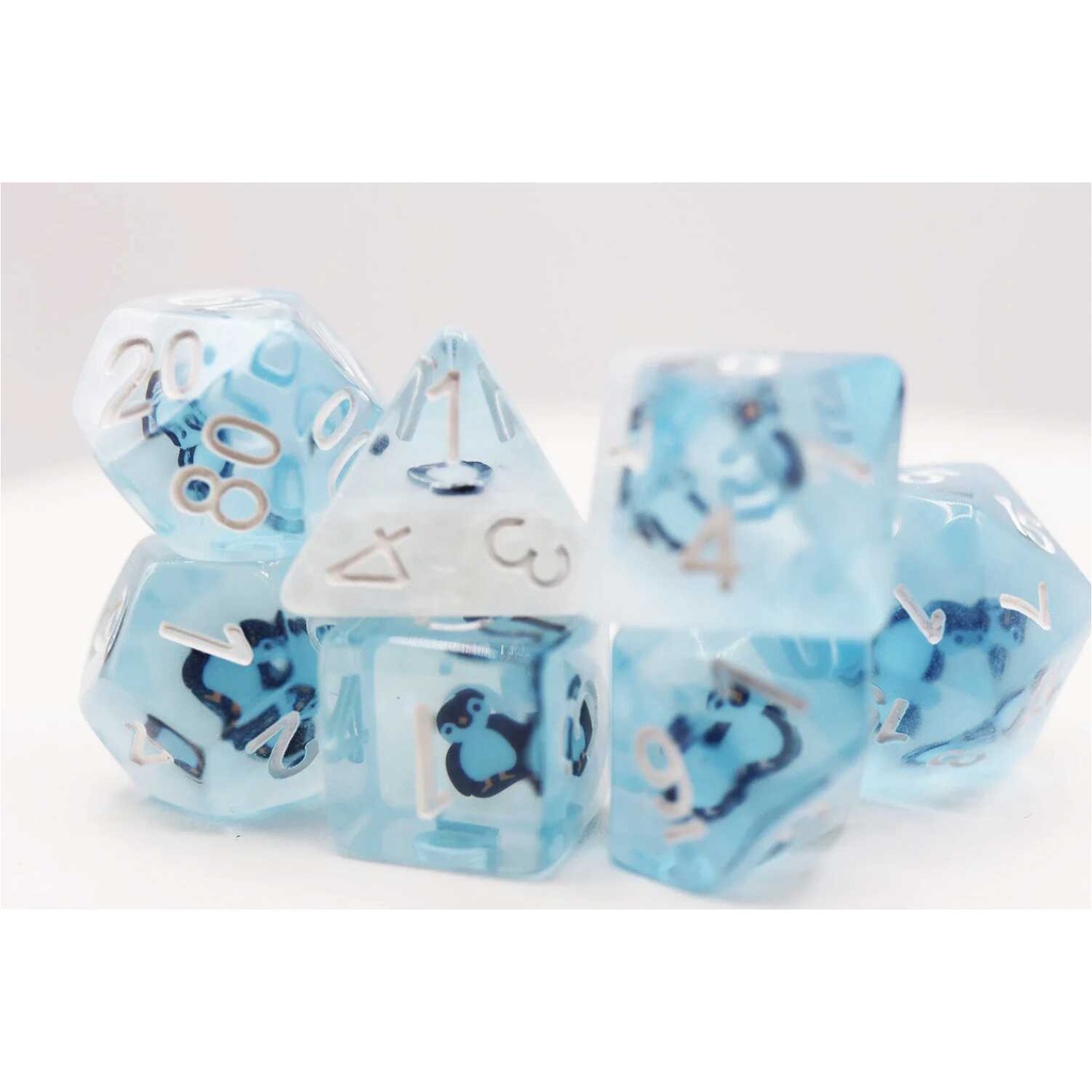 Foam Brain - Frozen Penguin RPG Dice Set