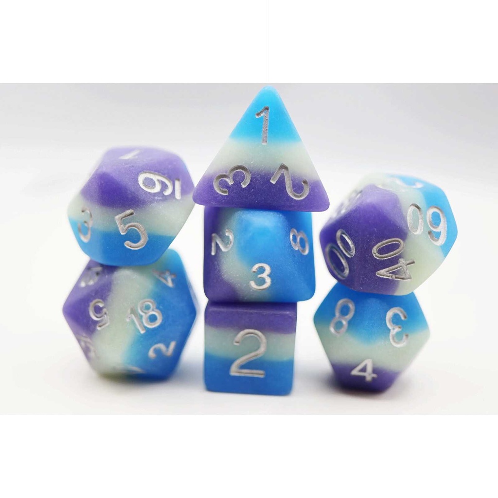 Foam Brain - Blueberry Snow Cone RPG Dice Set