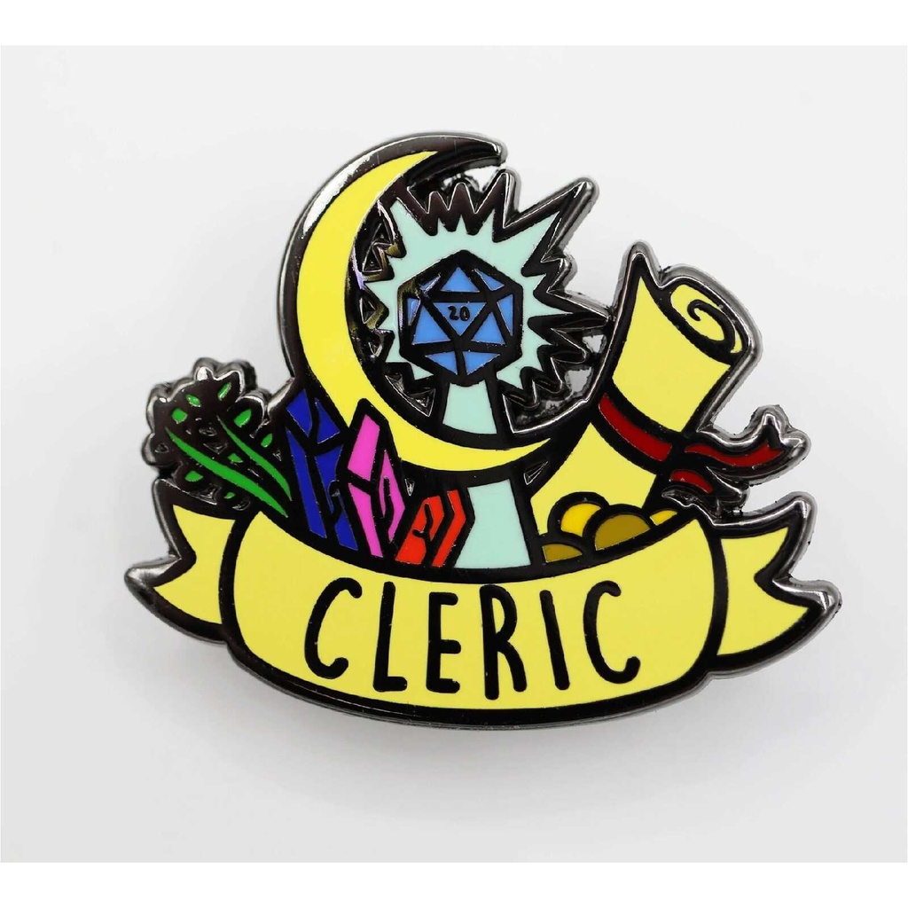 Foam Brain - Banner Class Enamel Pin: Cleric