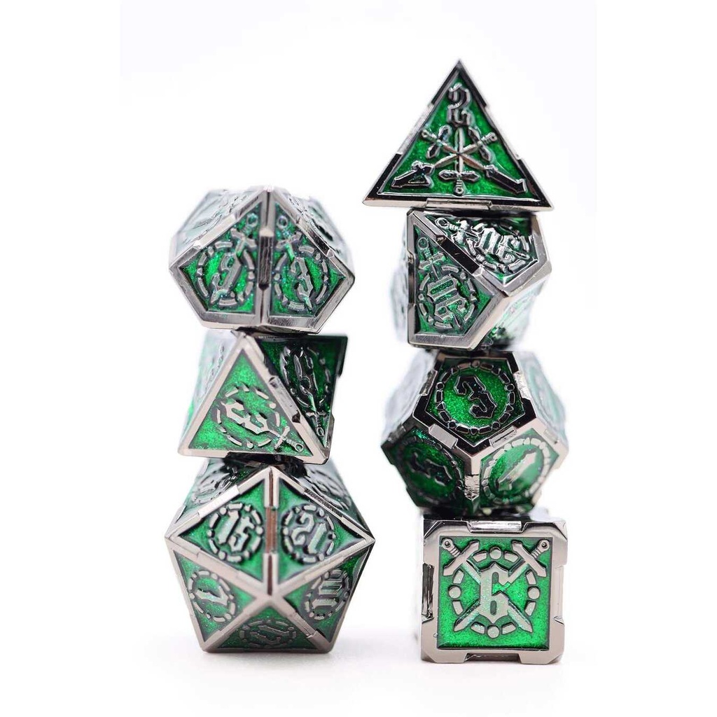 Foam Brain - Enchanted Forest Sword RPG Metal Dice Set