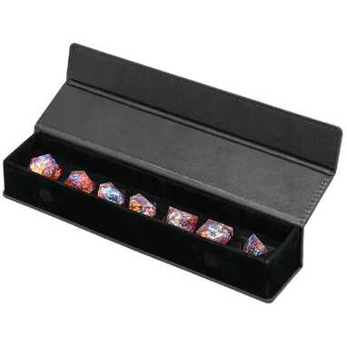 Foam Brain - Magnetic Dice Vault - Black Leatherette