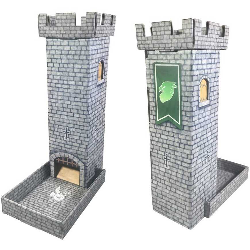 Castle Keep Dice Tower - Light Gray