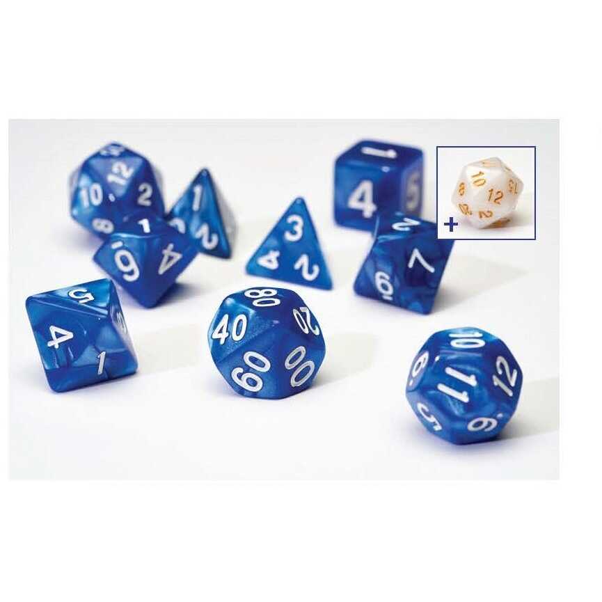 Sirius Dice - Dice Set - Pearl Blue Acrylic