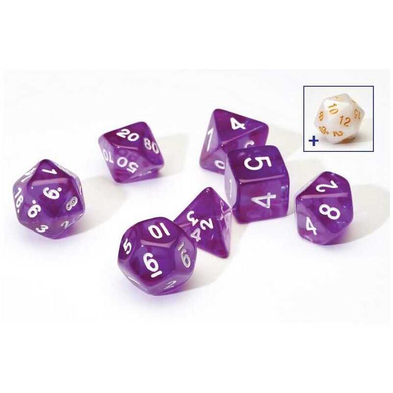 Sirius Dice - Dice Set - Translucent Purple Resin