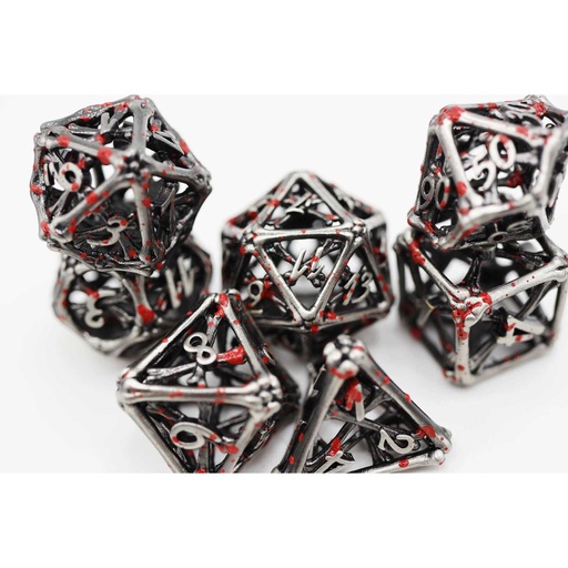 [FOM_4216] Foam Brain - Vampire Bones - Hollow Metal RPG Dice Set