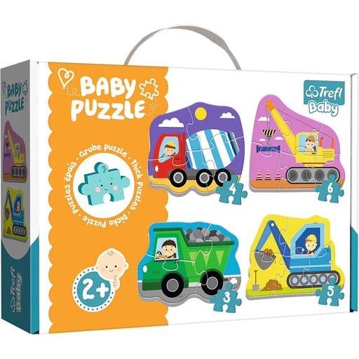 [TREFL_36072] Puzzle: Baby Classic: Construction Vehicle