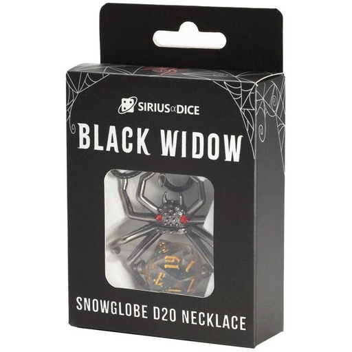 [SDZ_002201] Necklace: Black Widow d20