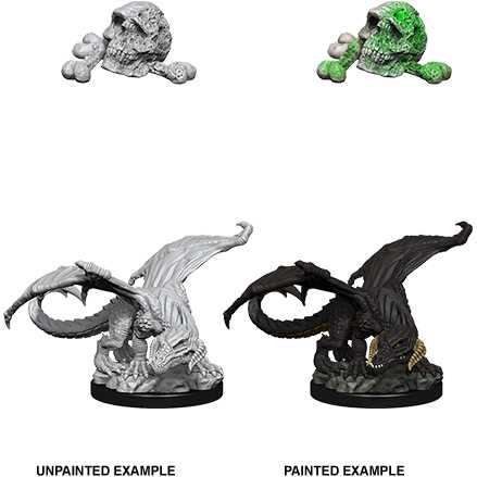 [WZK_73850] D&D Nolzur's Marvelous Miniatures: Black Dragon Wyrmling